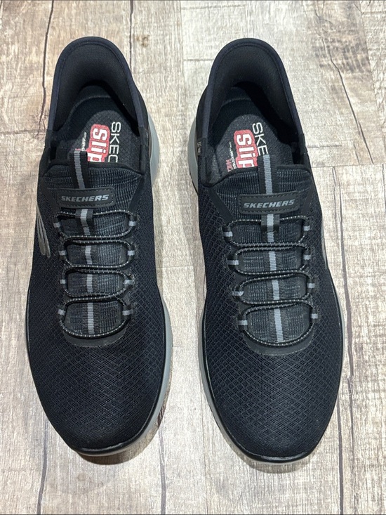 Skechers Other - Skechers Slip-ins Black and Gray Athletic Sneakers Men’s Size 10.5 Wide Fit.